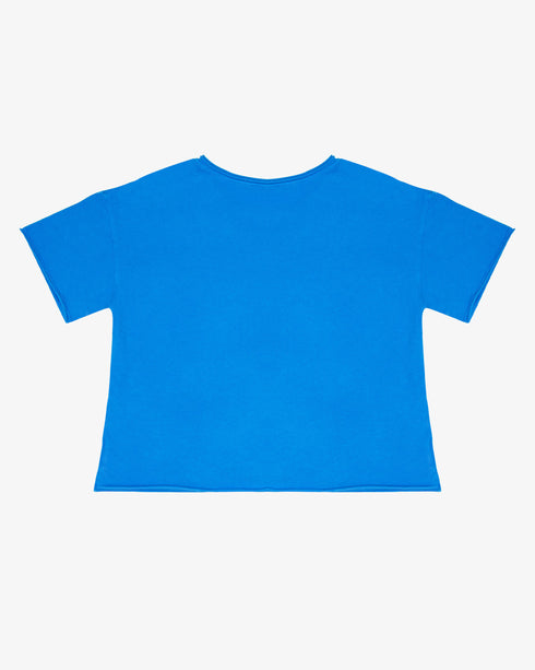 COTTON JERSEY RAW EDGE POCKET TEE